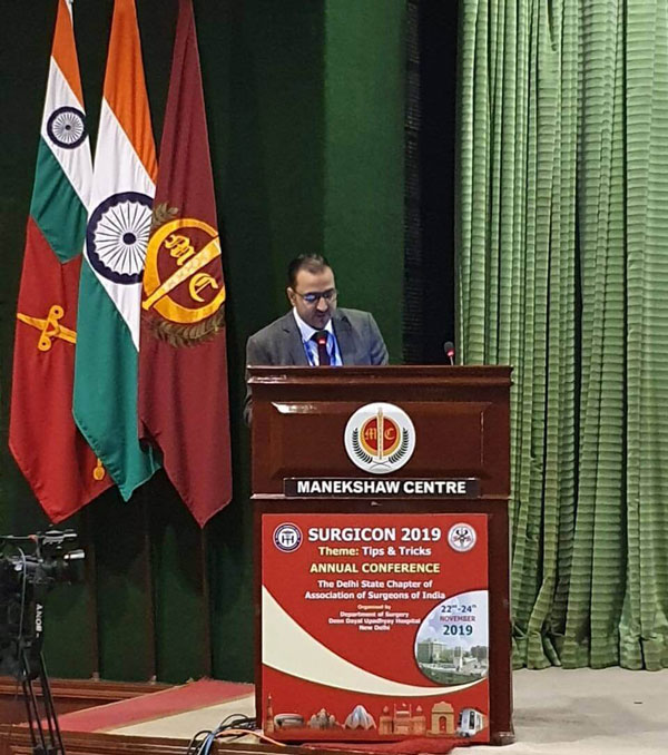 Dr Taha presenting his work at annual meeting of ASI in Delhi Nov 2019.